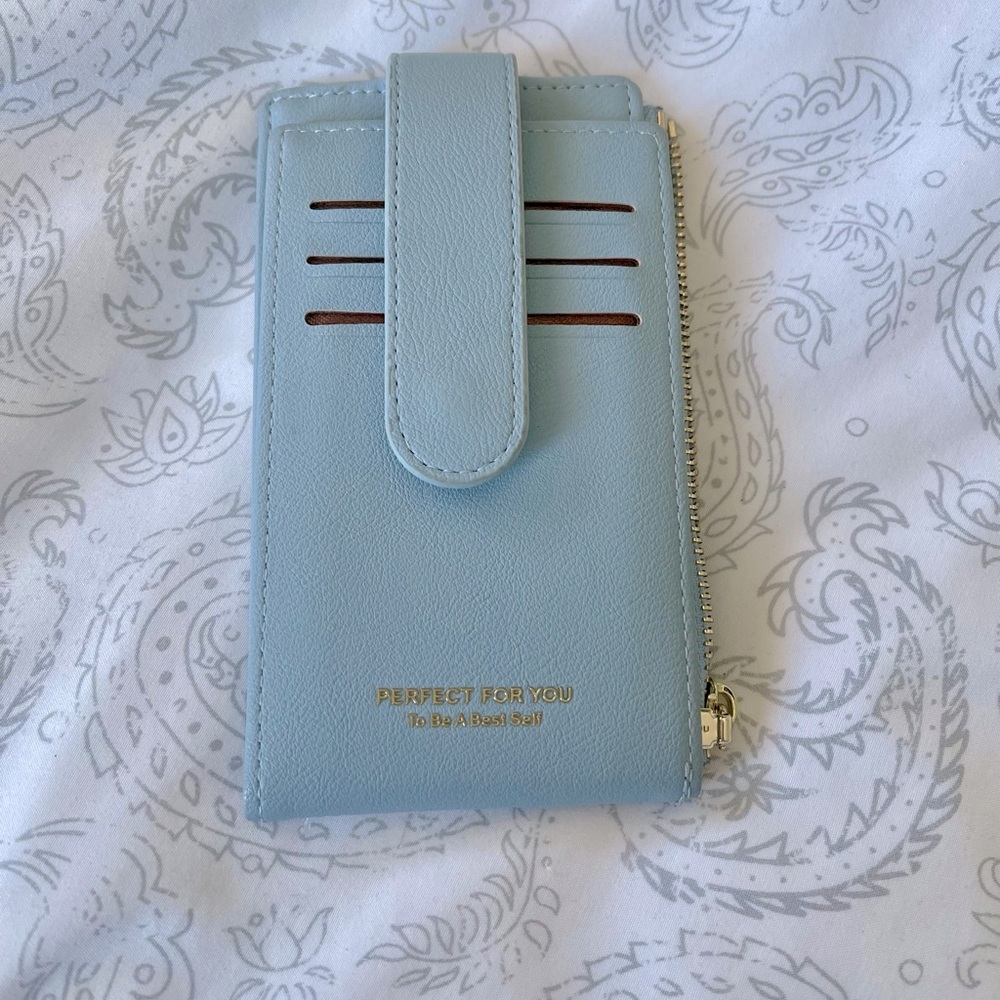 RFID Powder Blue Wallet
